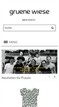 Mobile Screenshot of gruenewiese-shop.de