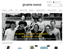 Tablet Screenshot of gruenewiese-shop.de